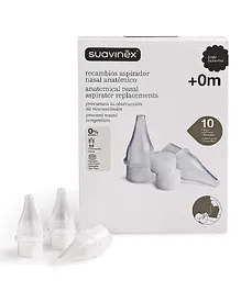 Suavinex Anatomical Nasal Aspirator Replacement - 10 Pieces