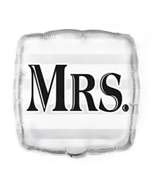 Unique 'Mrs.' Wedding Foil Balloon - Silver