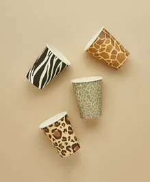 Hootyballoo Animal Print Paper Cups - 8 Pieces