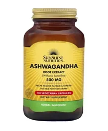 Sunshine Nutrition's Ashwagandha 500 mg - 100 Vegetable Capsules