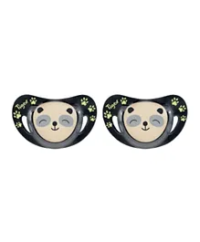 Tigex Smart Night Phosphorescent Physiological 2 Soothers - Panda