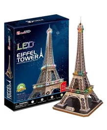 CubicFun Battery Operated LED Eiffel Tower 3D Puzzle - 82 Pieces