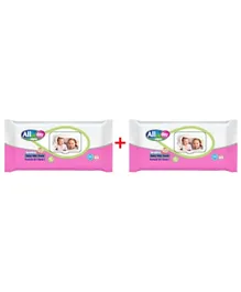 All Day Baby Wet Wipes With Lid 1+1 Promo Bag - 180 Wipes