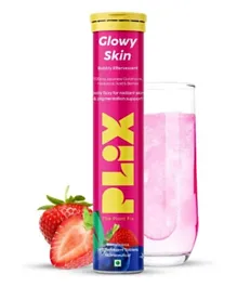 Plix Glowy Skin Effervescent Tablet With 500mg Glutathione For Pigmentation - 15 Tablet