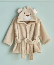 HomeBox Playland Bear Flannel Fleece Bathrobe - Large