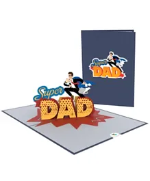 Generic Super Dad Pop Up Card - Multicolor