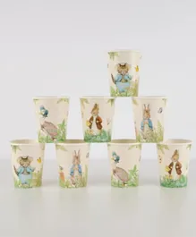 Meri Meri Peter Rabbit In The Garden Cups - 8 Pieces