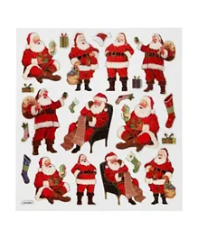 Craftbox Traditional Father Christmases Stickers