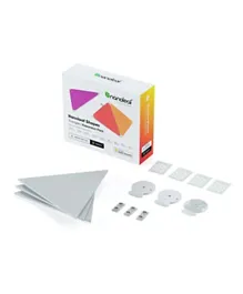 Nanoleaf Smart WiFi White LED Triangle Shaped Panel System with Music Visualiser (controller not included) - Pack of 4