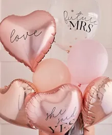 Ginger Ray Hen Party Balloons - Rose Gold