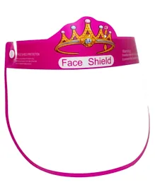 Talabety Kids Full Face Shield Mask Anti Spitting Protective Safety Cover - Pink Crown