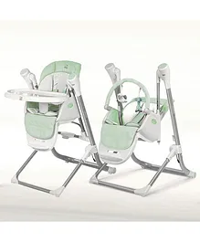 Jikel Comfort3 2-in-1 Highchair & Swing - Aquamarine