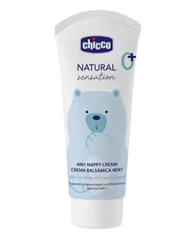 Chicco Natural Sensation 4 In 1 Nappy Cream, Prevents Skin Irritation, Moisturizes, Soothes The Skin, 0 Months+ - 100mL