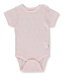 Bebetto Round Neck Short Sleeves Bodysuit - Light Pink