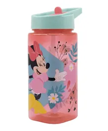 Disney Minnie Mouse Being More Minnie Square Water Bottle - 510mL