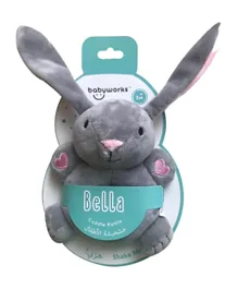 Babyworks Cuddle Rattle Bella Bunny - Grey
