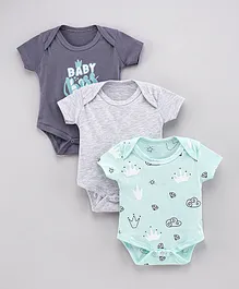 SAPS 3 Pack Short Sleeves Bodysuit - Multicolor