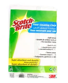 3M Scotch-Brite Floor Cleaning Cloth Cotton - White