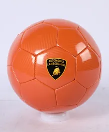 Lamborghini Machine Swing PU Carbon Fiber Soccer Ball Size 5 - Orange