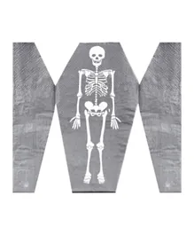 Ginger Ray Fold Out Skeleton Coffin Napkin - Pack of 16