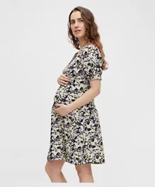 Mamalicious Floral Maternity Dress - Orchid Bloom