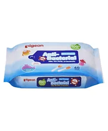 Pigeon Anti Bacterial Wipes - 60 Sheets