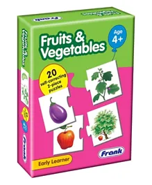 Frank Fruits and Vegetables 20 Pack Puzzle - 40 Pieces