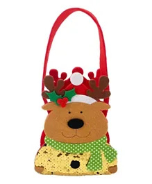 Christmas Magic Felt Reindeer Bag - Multicolour