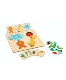 Djeco GeoBasic Wooden Magnetic Board