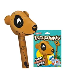 Deluxe Base Inflatimals Giant Meerkat Stick - Brown