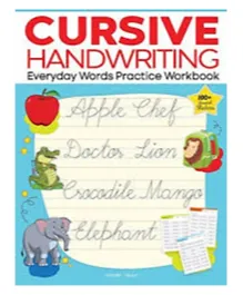 Cursive Handwriting Everyday Words Practice Workbook - English