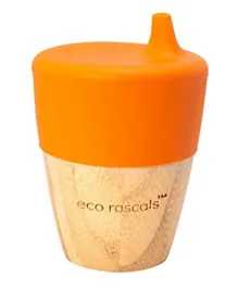 Eco Rascals Wooden Small Cup Orange - 190mL