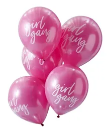 Ginger Ray Girl Gang Balloons Pack of 10 - 12 Inches