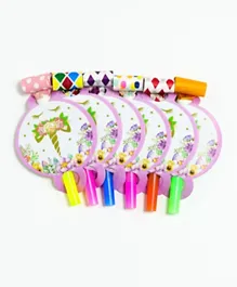 Italo Birthday Party Blower Unicorn Whistle Blowout - Pack of 6