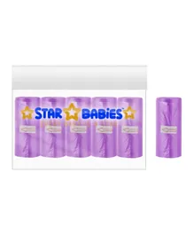 Star Babies Lavender Scented Bags - Pack of  5+1 Roll Free (90 Bags)