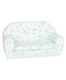 أريكة سرير بطبعات يونيكورن من ديلسيت - أخضر نعناعي