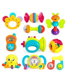 Hola Baby Toy Bell Ring Rattles Toys - Pack of 10