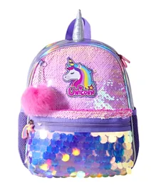 Eazy Kids Unicorn Sparkle Backpack Pink - 13 Inches