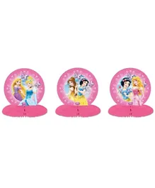 Amscan Princess Sparkle Mini Center pieces Pack of 3 - Pink