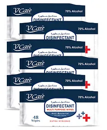 V Care Antibacterial Multipurpose Wipes Pack of 6 - 288 Wipes