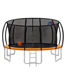 Myts Trampoline Bounce And Jump For Kids & Basket Ball Hoop - 14 Feet