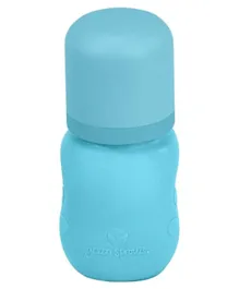 Green Sprouts Glass Baby Bottle with Silicone Cover Aqua - 150ml