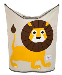 3 Sprouts Laundry Hamper Lion - Yellow