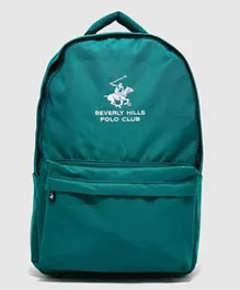 Beverly Hills Polo Club Logo Embroidered Backpack Green - 18 Inches