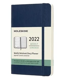 MOLESKINE Classic 12 Month 2022 Weekly Planner - Sapphire Blue