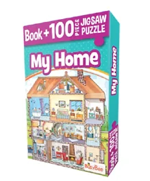 BusyBee My Home Book + Jigsaw Puzzle - 100 Pieces
