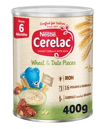Cerelac Nestle Infant Cereal Wheat & Date Pieces - 400g