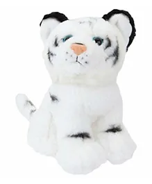 PMS Sitting White Tiger Gift Plush  - 7 Inches