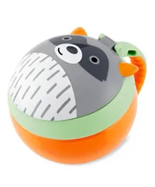 Skip Hop Zoo Snack Container Racoon, Non Slip Handle, BPA Free, Durable & Lightweight, 18 Months+, 13 x 10 x 9 cm, Multicolor - 222mL