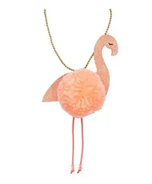 Meri Meri Flamingo Pompom Necklace - Pink